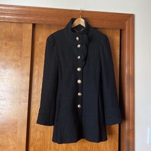 BEBE black and gold Womens coat. Size medium